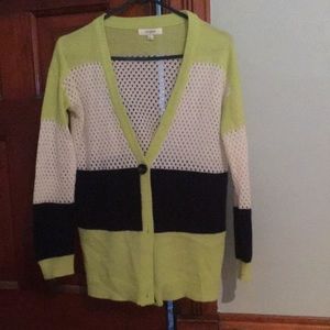 Umgee color block women’s cardigan; size small